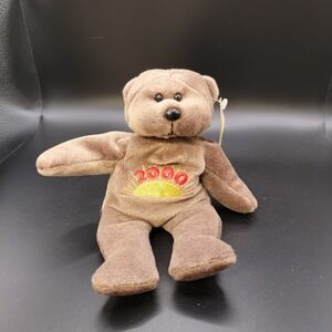 MARCH OF DIMES BROWN BEANIE TEDDY BEAR  - DAWN - "2000" with Tag.